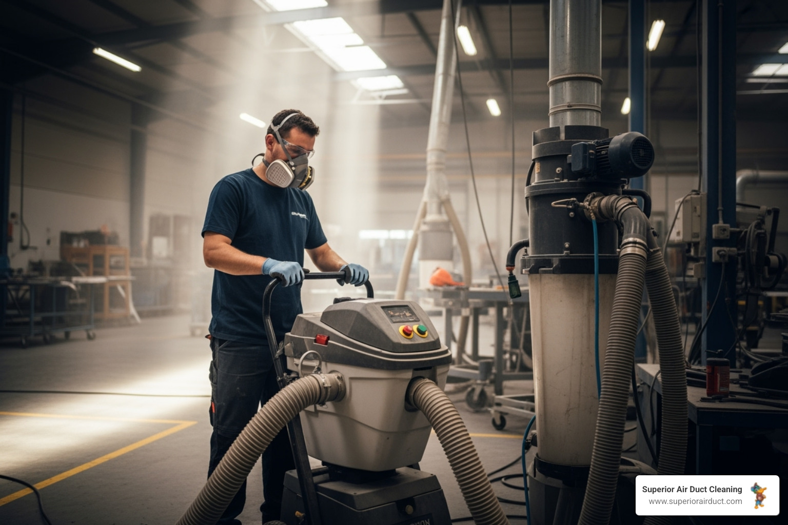 certified technician with professional gear - dust removal services certified technician with professional gear - dust removal services