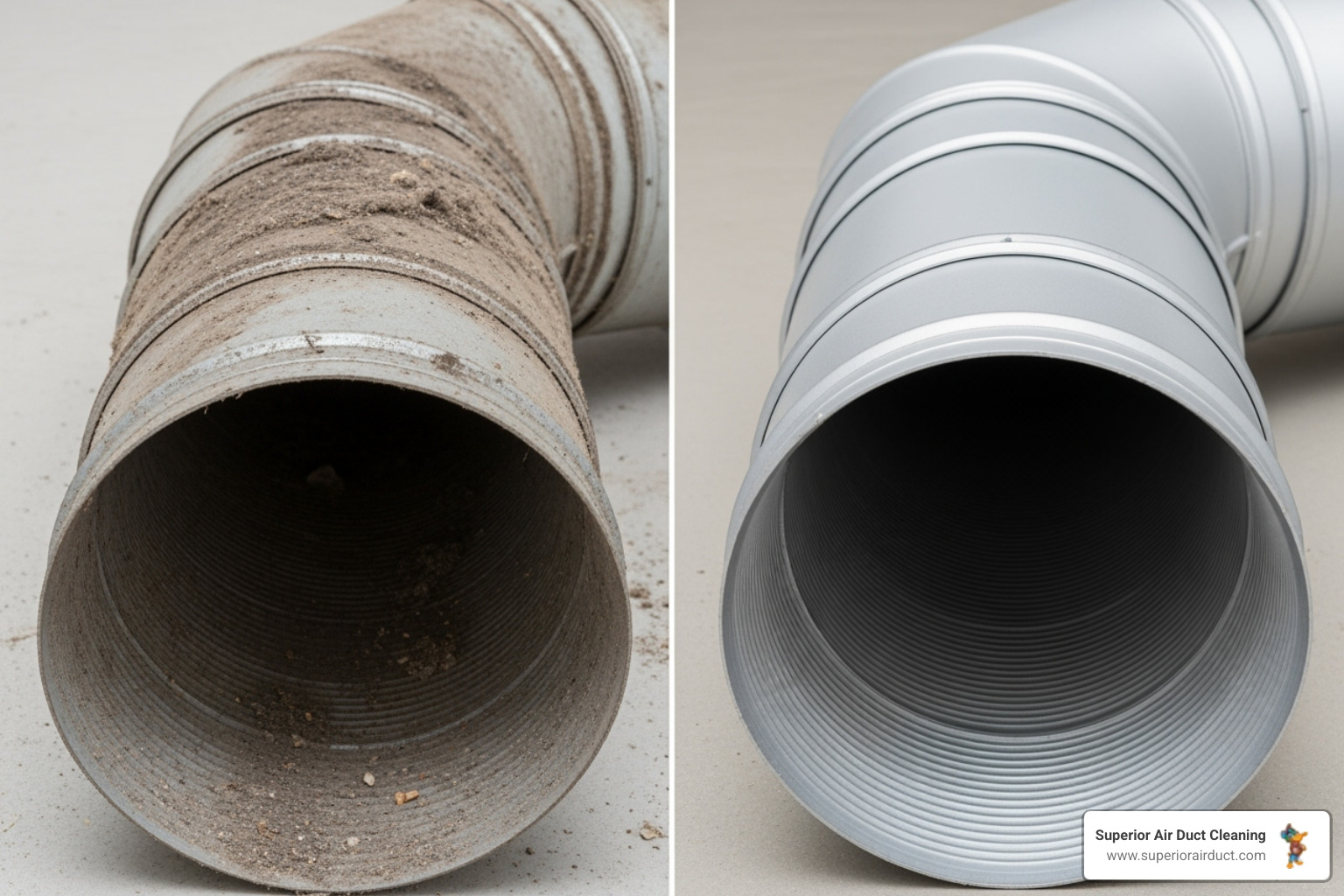 clean vs dirty air duct - "My allergies are getting worse indoors. What are some top-rated companies in the Pittsburgh area that can help improve air quality in my home?"