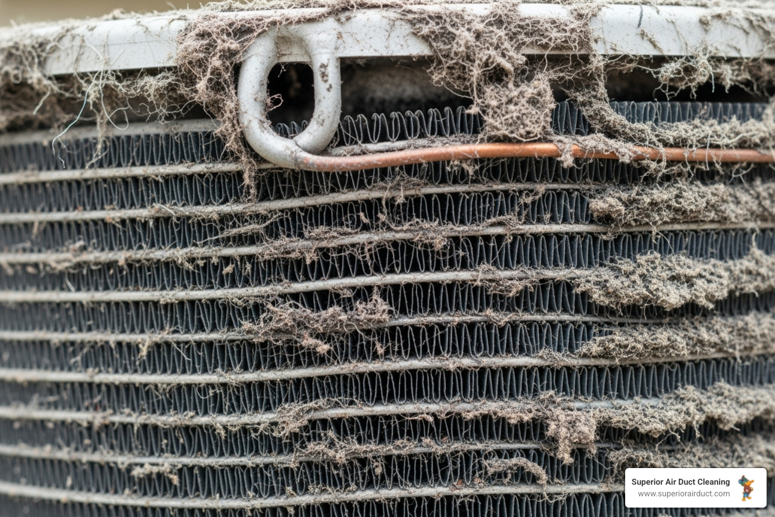 dirty clogged AC coil - ac coil cleaning beaver falls pa