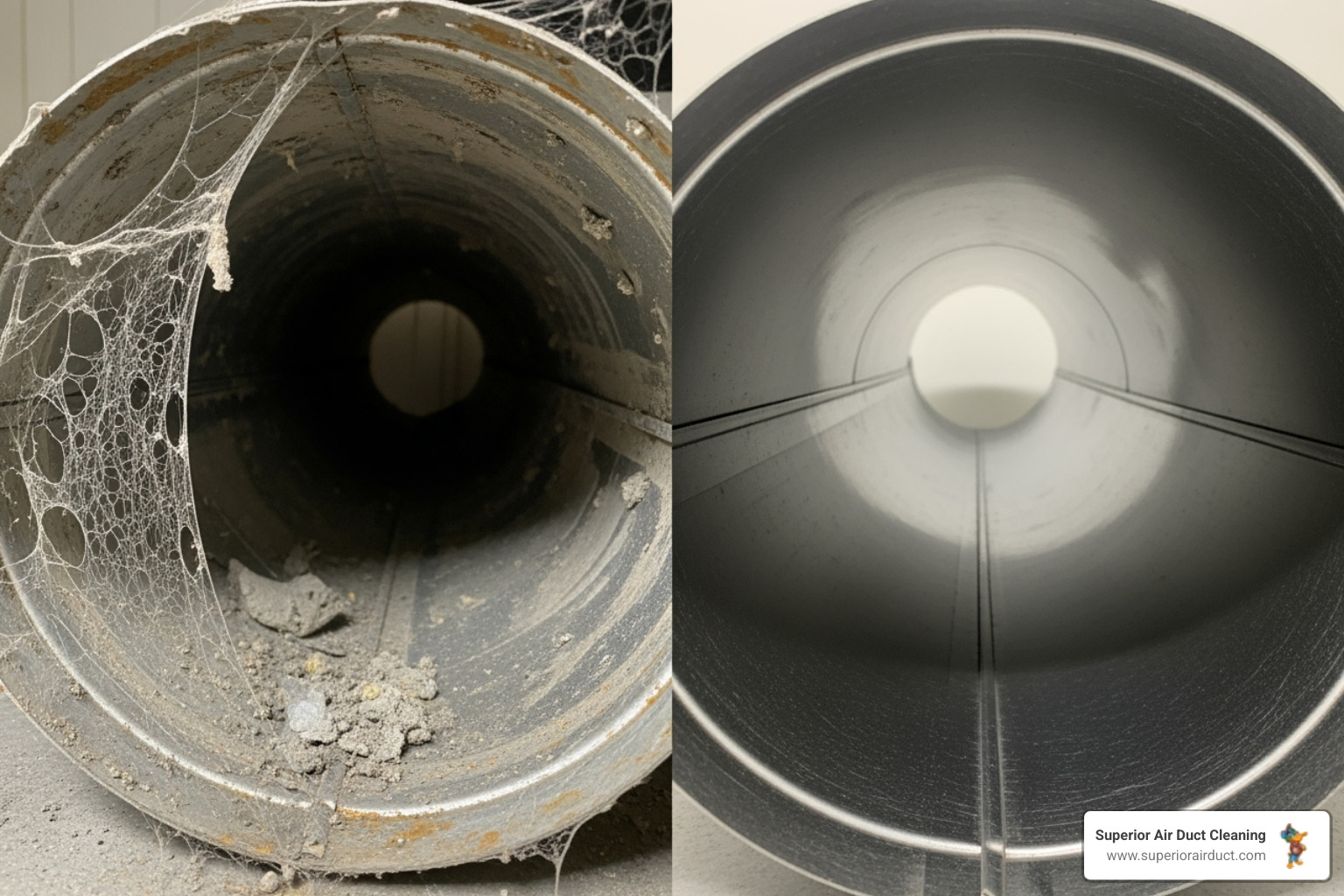 before and after air duct cleaning - Duct Cleaning in Pittsburgh
