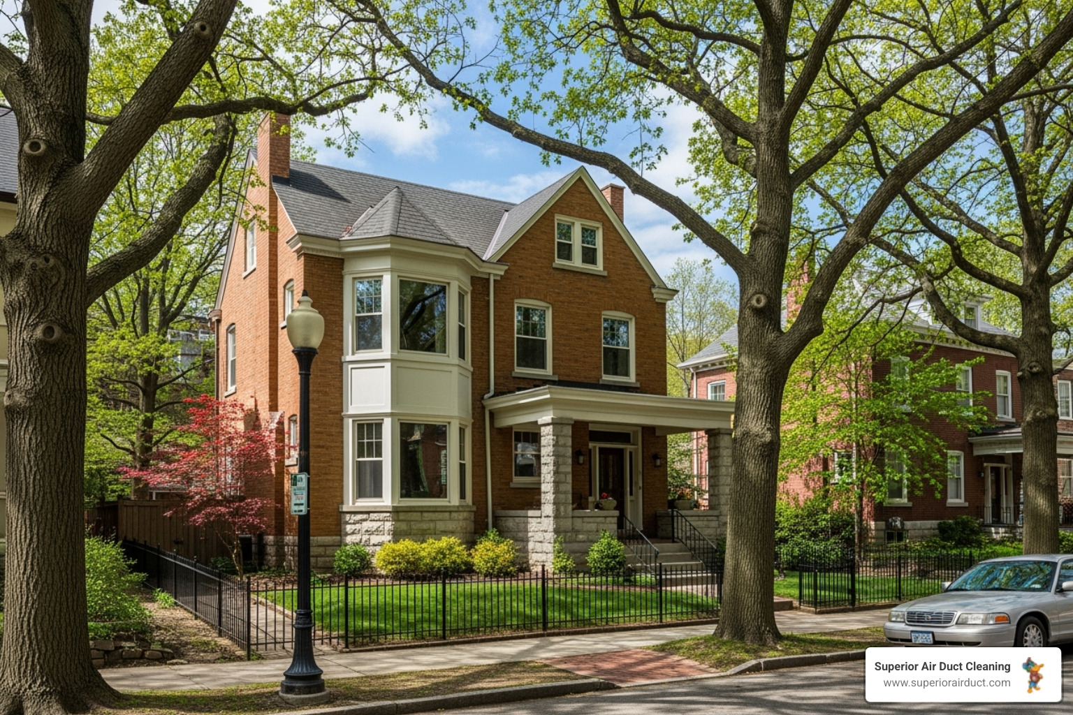 Classic older brick home in a Pittsburgh neighborhood - Air Duct Cleaning in Pittsburgh Classic older brick home in a Pittsburgh neighborhood - Air Duct Cleaning in Pittsburgh