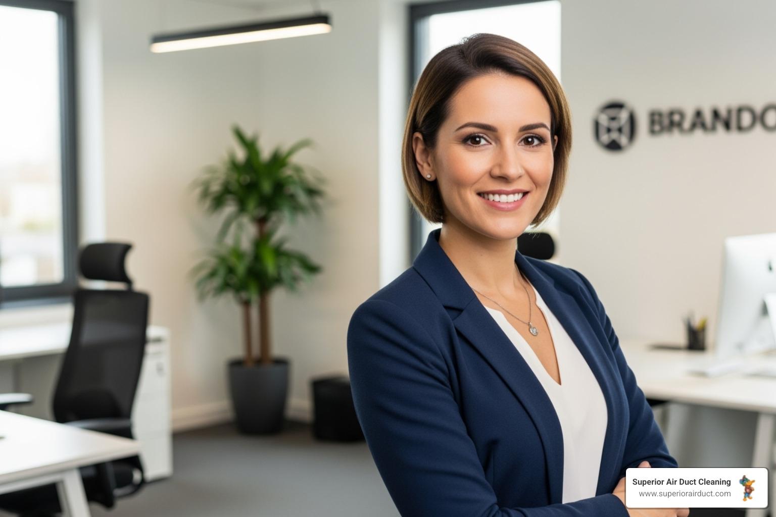 happy business owner in a clean commercial space - commercial duct cleaning new brighton pa happy business owner in a clean commercial space - commercial duct cleaning new brighton pa