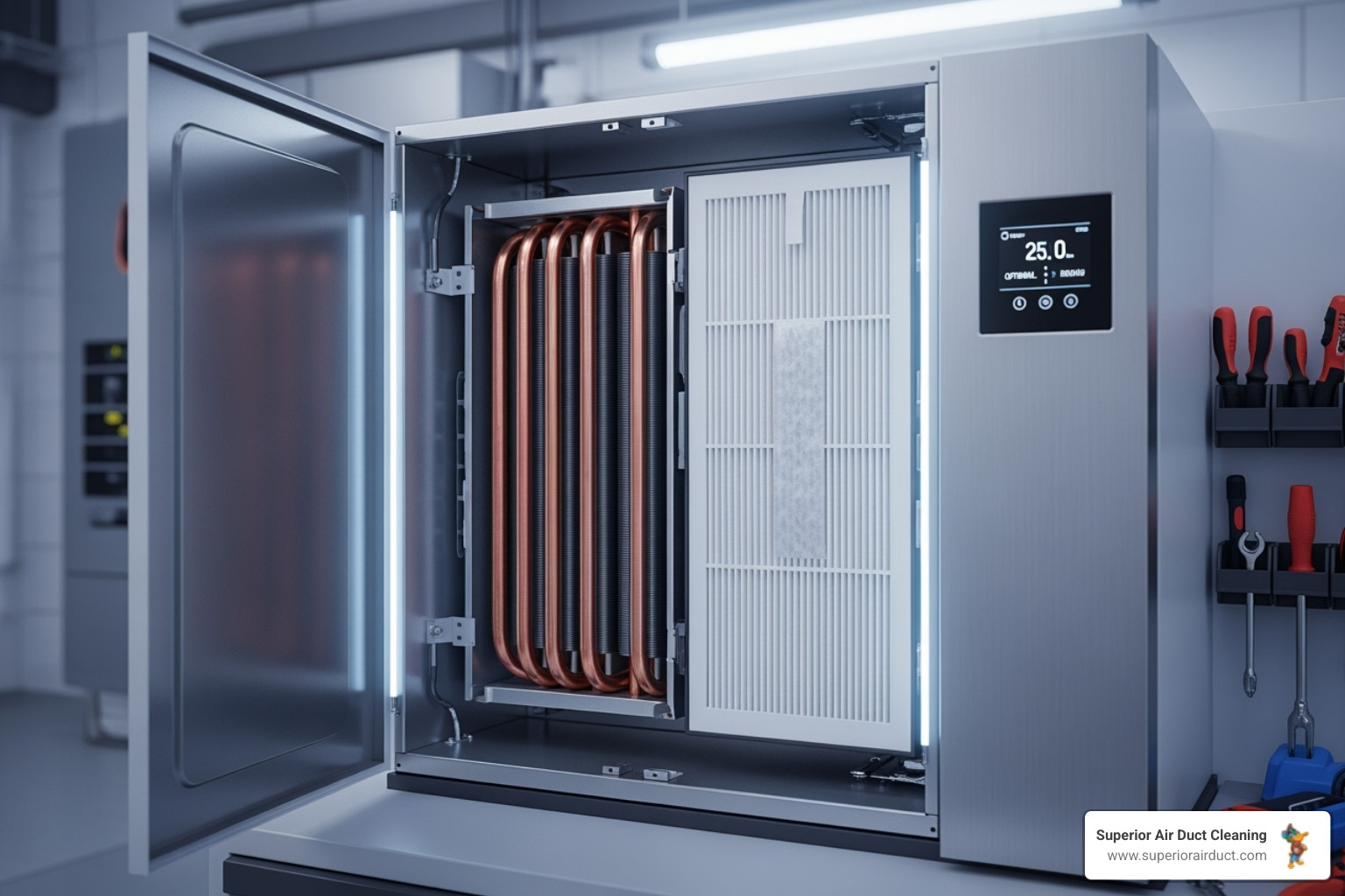 clean efficient HVAC unit - air duct cleaning beaver falls pa