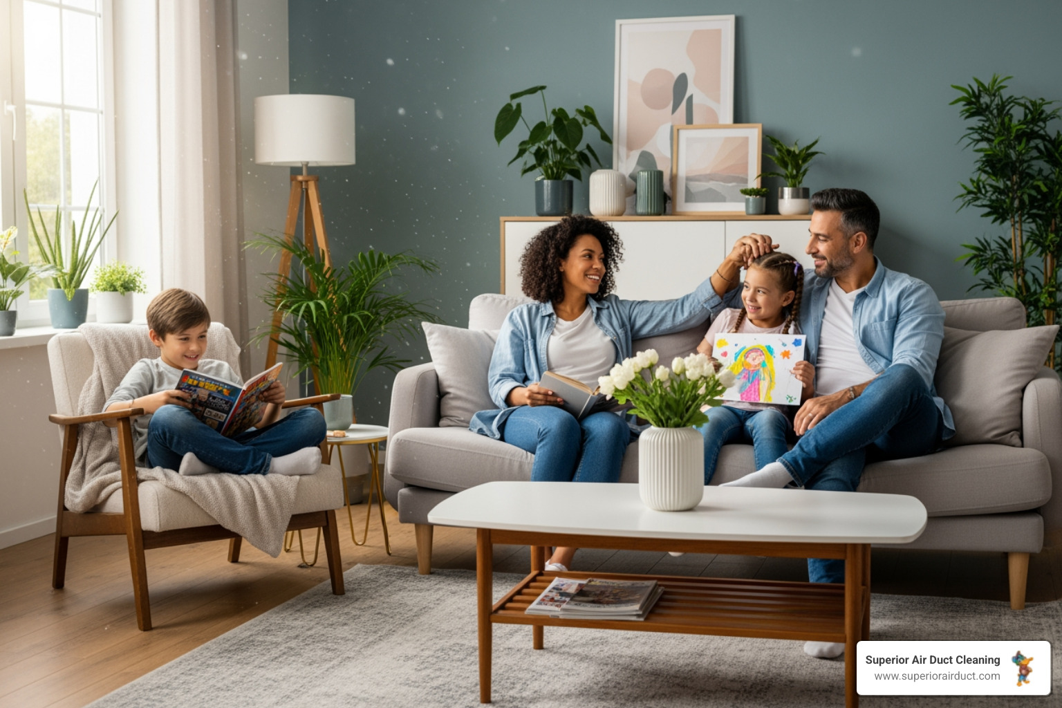 family enjoying fresh air indoors - Can you recommend a good air vent cleaning service in Mahoning County, OH? family enjoying fresh air indoors - Can you recommend a good air vent cleaning service in Mahoning County, OH?