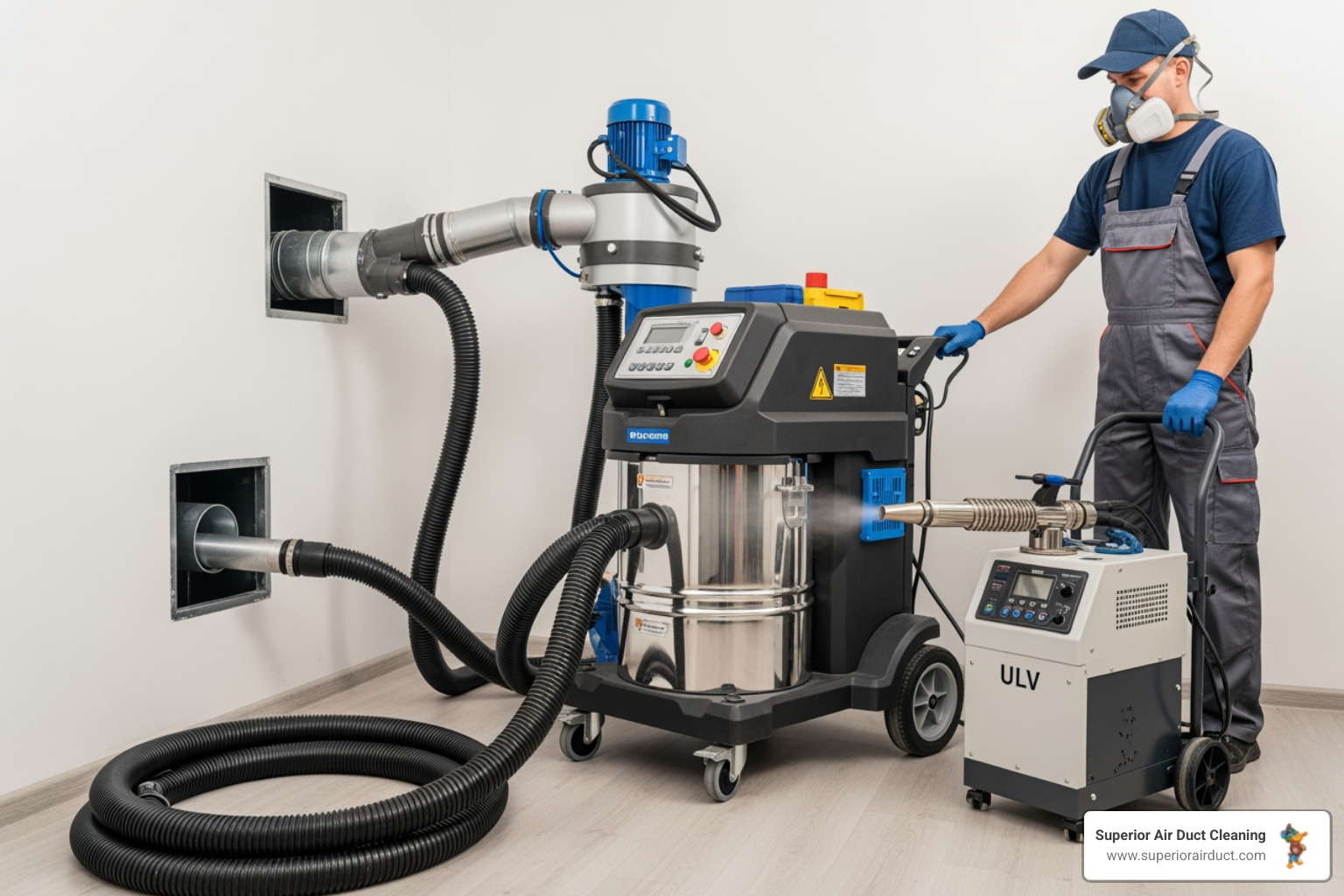 professional-grade duct cleaning vacuum and fogging equipment - sanitize ac ducts rochester pa