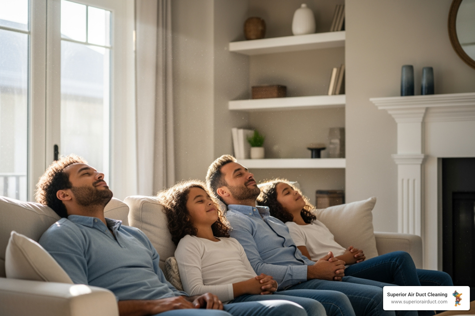 a family breathing easily in their home - air duct sanitization monaca pa a family breathing easily in their home - air duct sanitization monaca pa