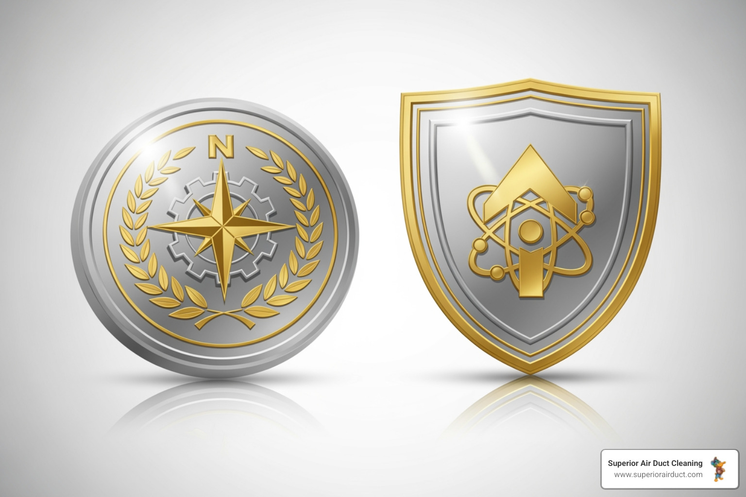 NADCA and IICRC certification logos - retail duct cleaning pittsburgh pa