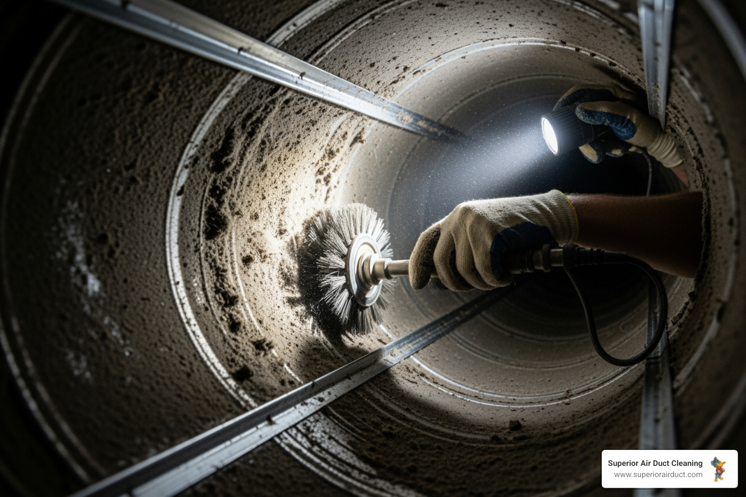 infographic showing five key benefits of professional air duct cleaning: improved indoor air quality, reduced allergens and irritants, enhanced HVAC efficiency and lower energy bills, prolonged system lifespan, and elimination of unpleasant odors - residential duct cleaning near me in youngstown, oh