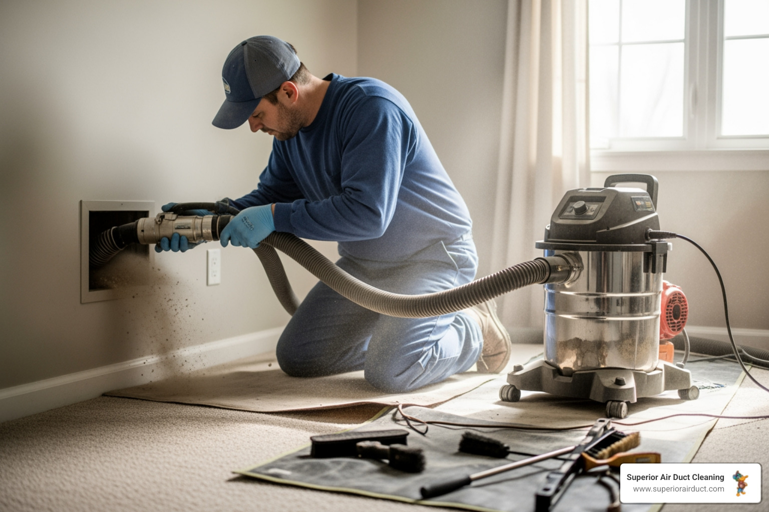 detailed infographic showing how dust allergens and contaminants circulate through home HVAC ductwork system with arrows indicating airflow and buildup points - residential duct cleaning penn hills pa detailed infographic showing how dust allergens and contaminants circulate through home HVAC ductwork system with arrows indicating airflow and buildup points - residential duct cleaning penn hills pa