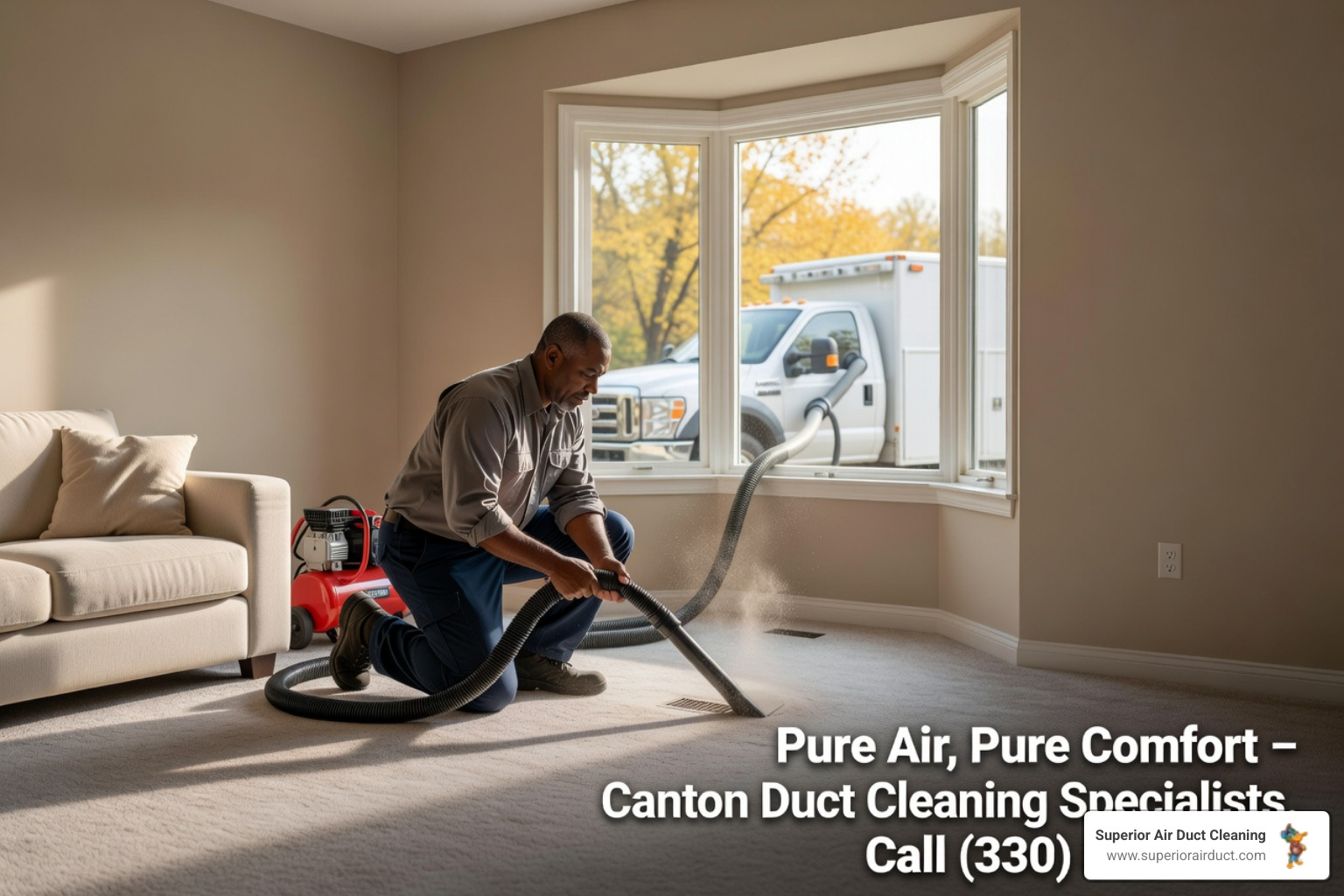 infographic showing how dust, allergens, pet dander, mold spores, and pollutants accumulate in air ducts over time, reducing indoor air quality and HVAC efficiency in Canton Ohio homes - duct cleaning in canton oh infographic mindmap-5-items