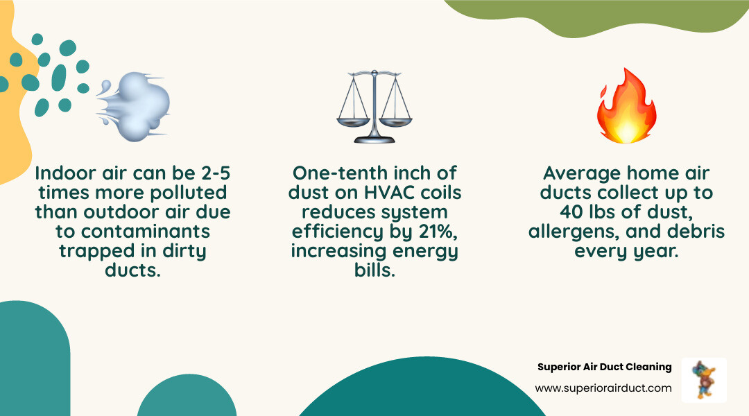 Infographic showing top 5 indoor air health risks and duct cleaning maintenance schedule for homeowners - duct cleaning Infographic showing top 5 indoor air health risks and duct cleaning maintenance schedule for homeowners - duct cleaning