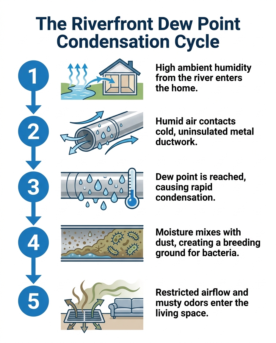 The Riverfront Dew Point Condensation Cycle