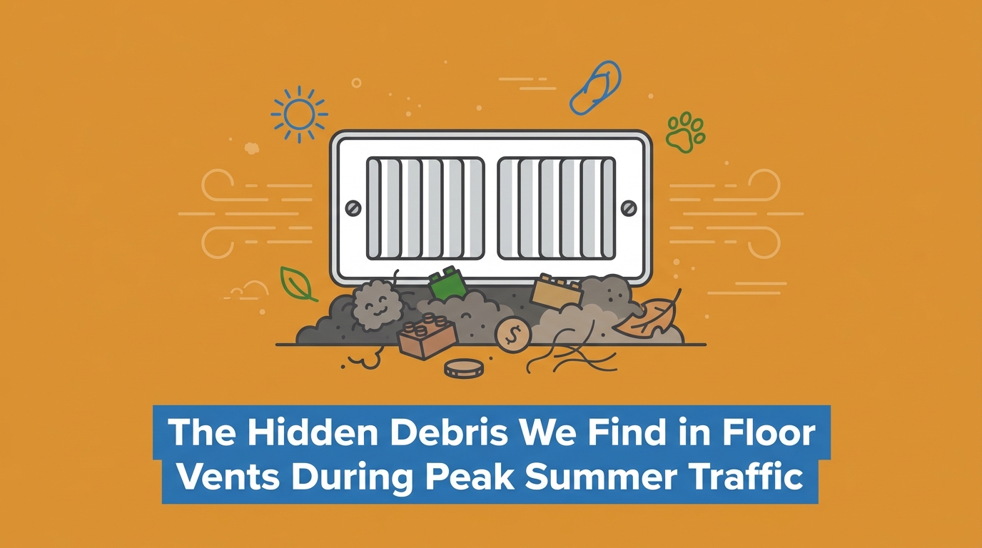 The Hidden Debris We Find in Floor Vents During Peak Summer Traffic