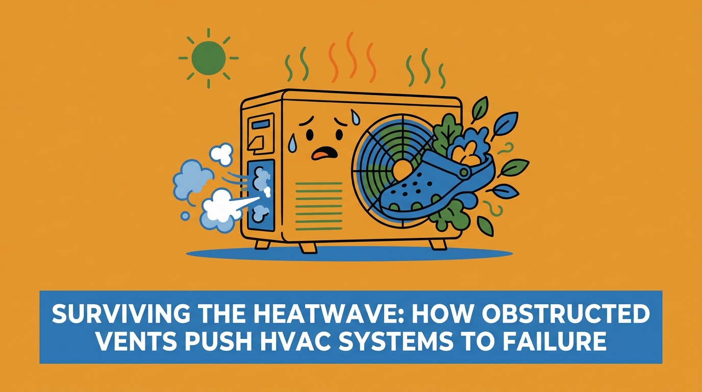 Surviving the Heatwave: How Obstructed Vents Push HVAC Systems to Failure