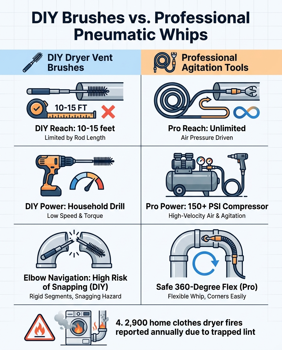 DIY Brushes vs. Professional Pneumatic Whips