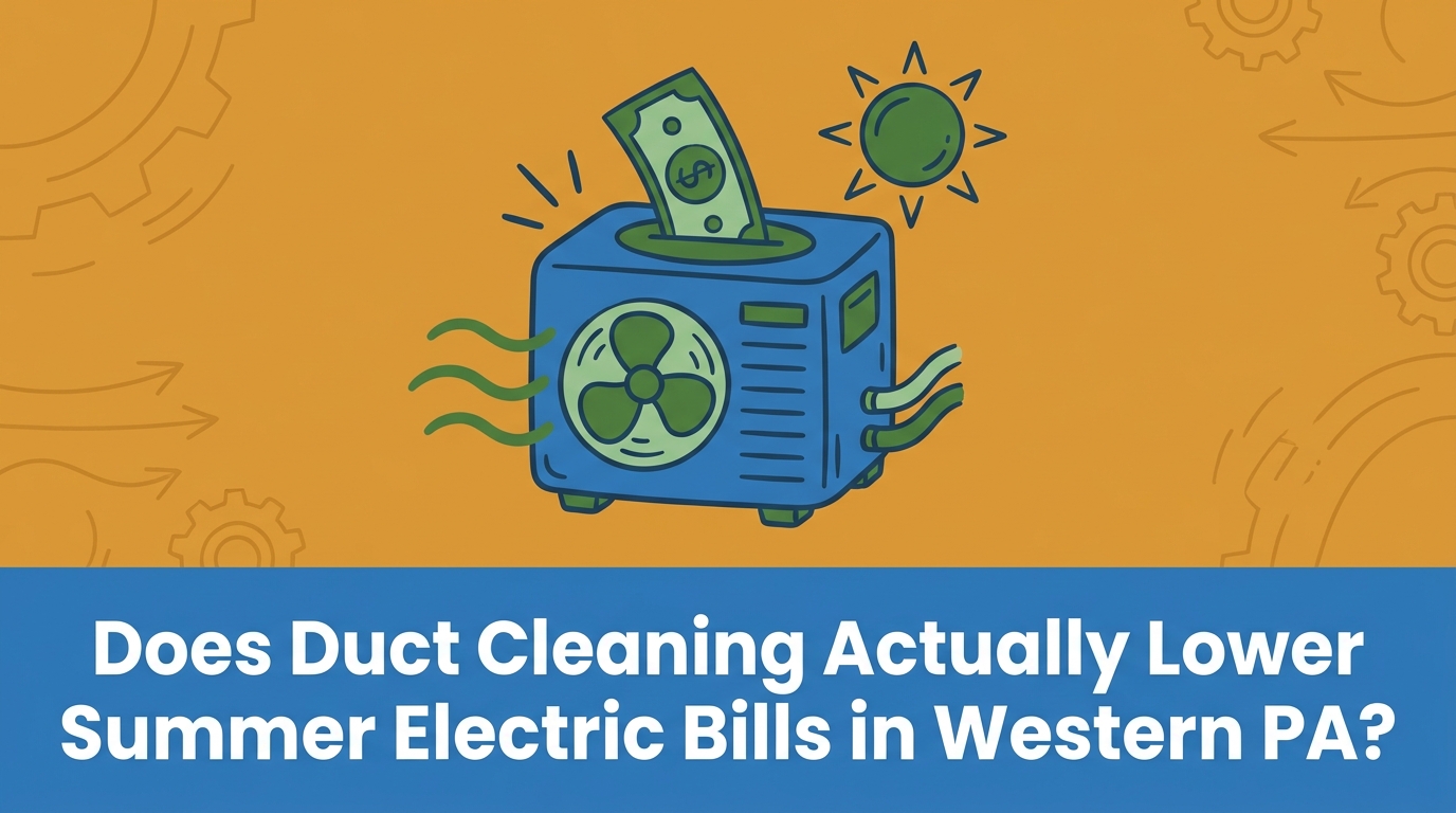 Does Duct Cleaning Actually Lower Summer Electric Bills in Western PA?