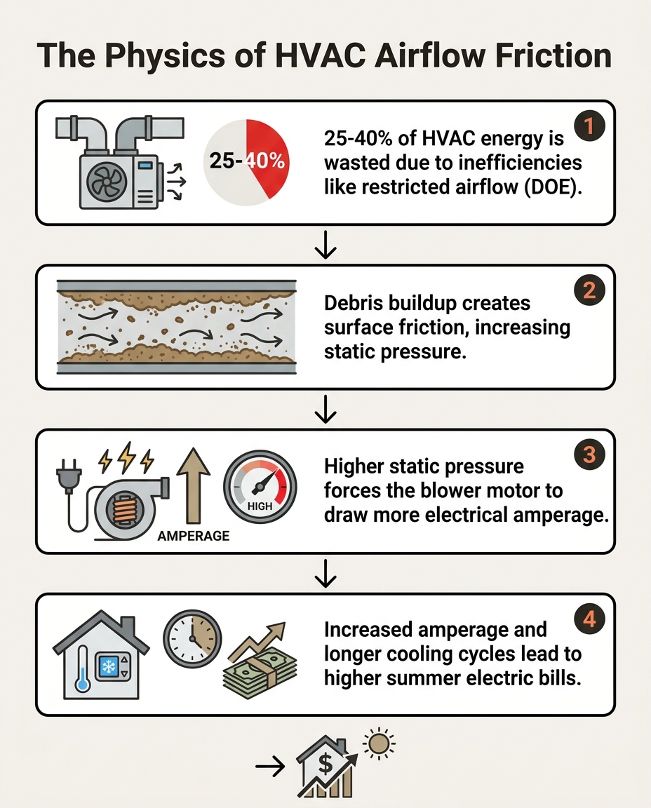 The Physics of HVAC Airflow Friction