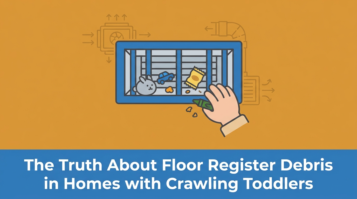 The Truth About Floor Register Debris in Homes with Crawling Toddlers