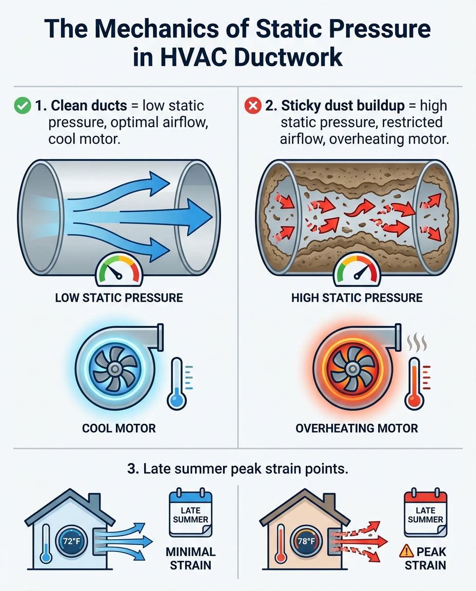 The Mechanics of Static Pressure in HVAC Ductwork