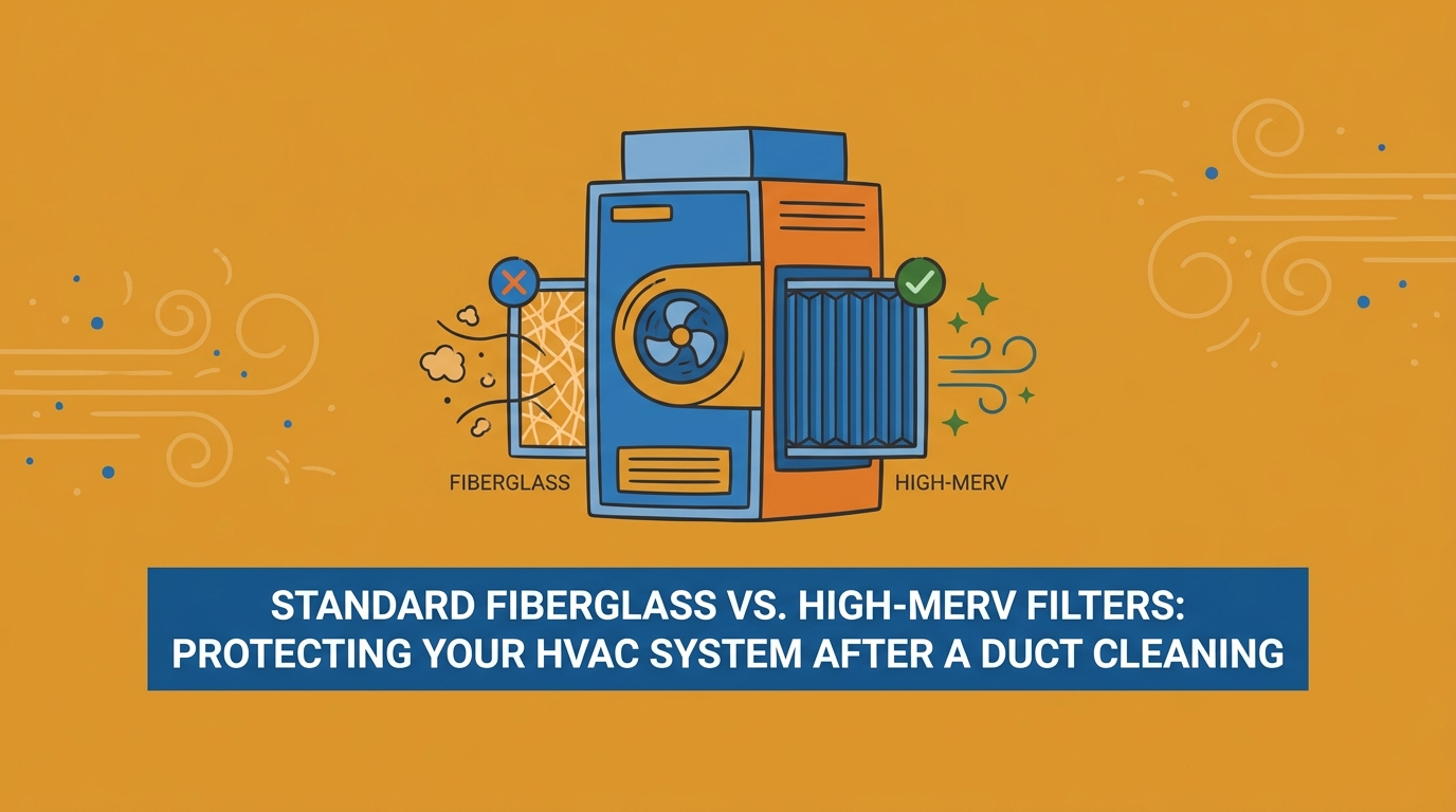 Standard Fiberglass Filters vs. High-MERV Options After a Duct Cleaning