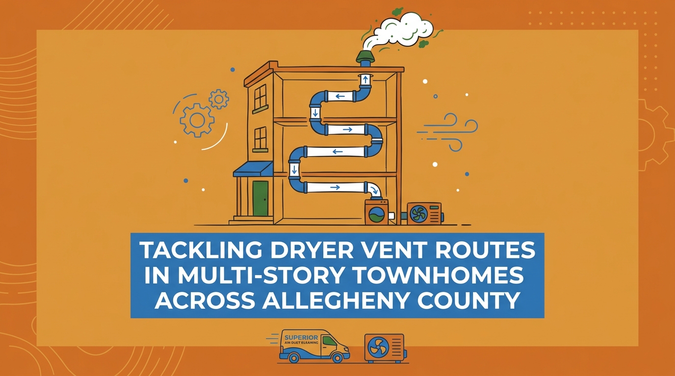 Tackling Dryer Vent Routes in Multi-Story Townhomes Across Allegheny County