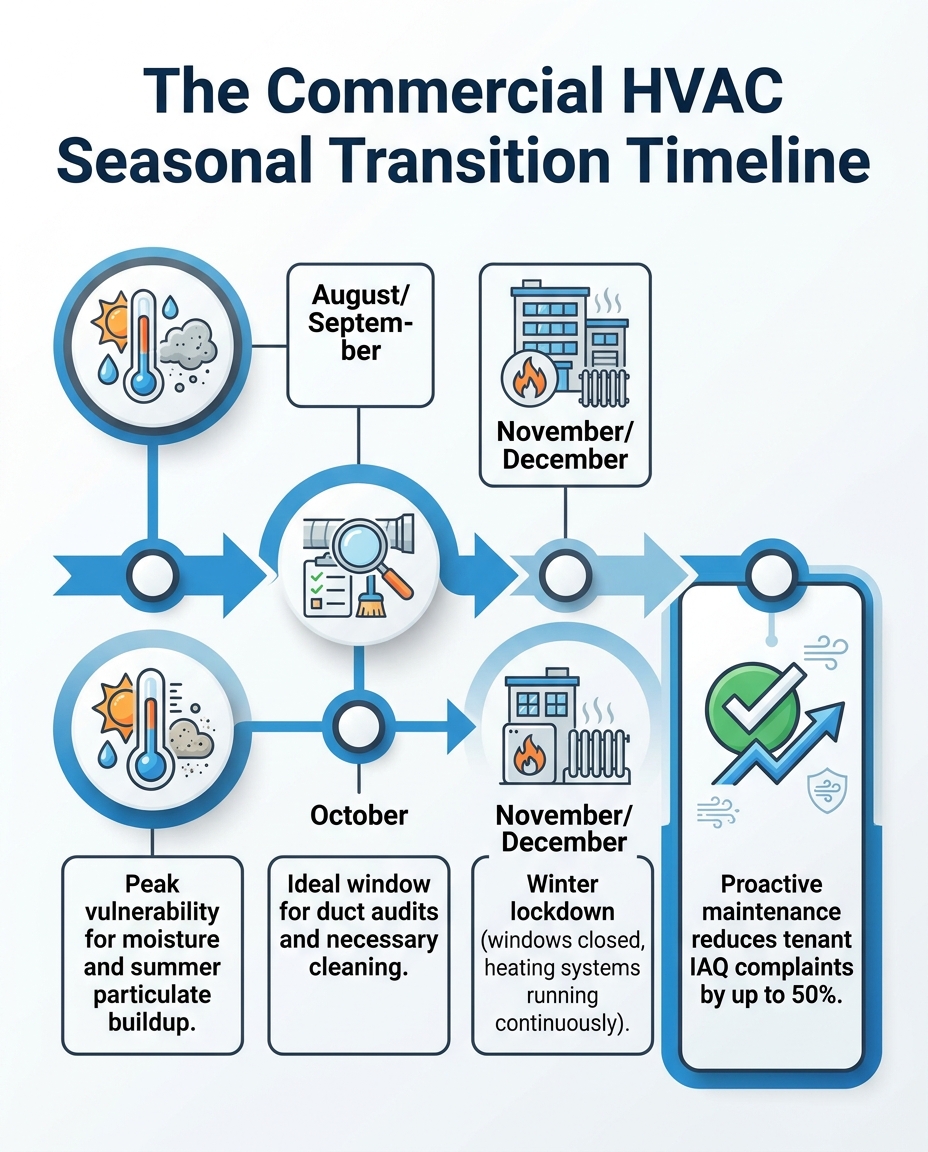 The Commercial HVAC Seasonal Transition Timeline