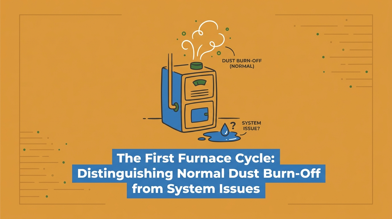The First Furnace Cycle: Distinguishing Normal Dust Burn-Off from System Issues