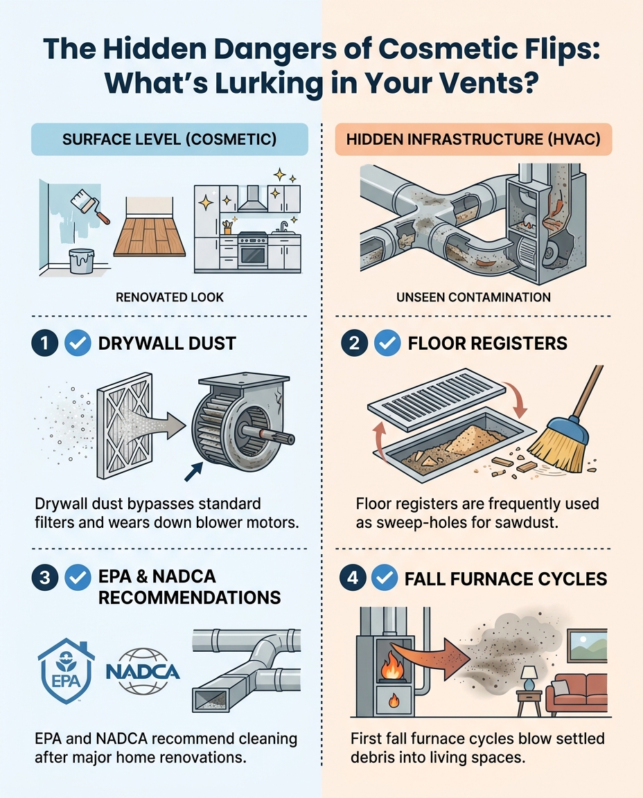The Hidden Dangers of Cosmetic Flips: What's Lurking in Your Vents?