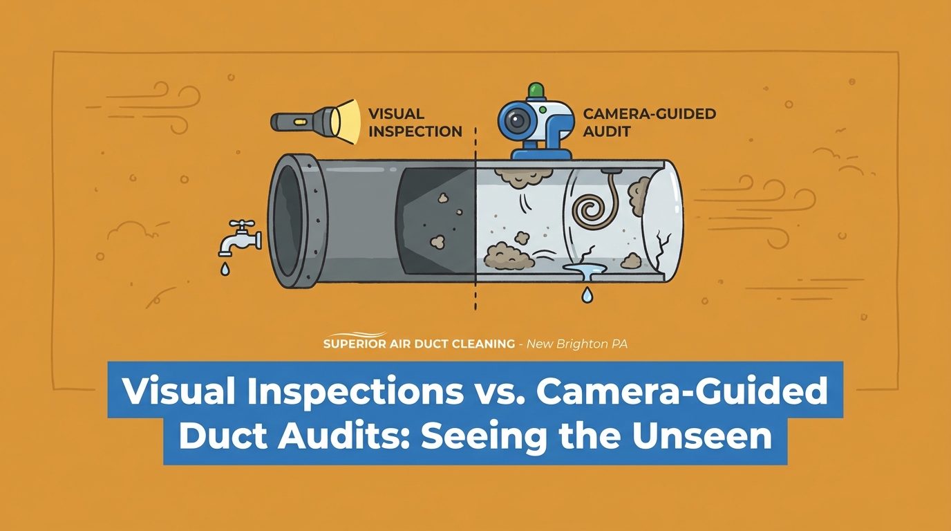 Visual Inspections vs. Camera-Guided Duct Audits
