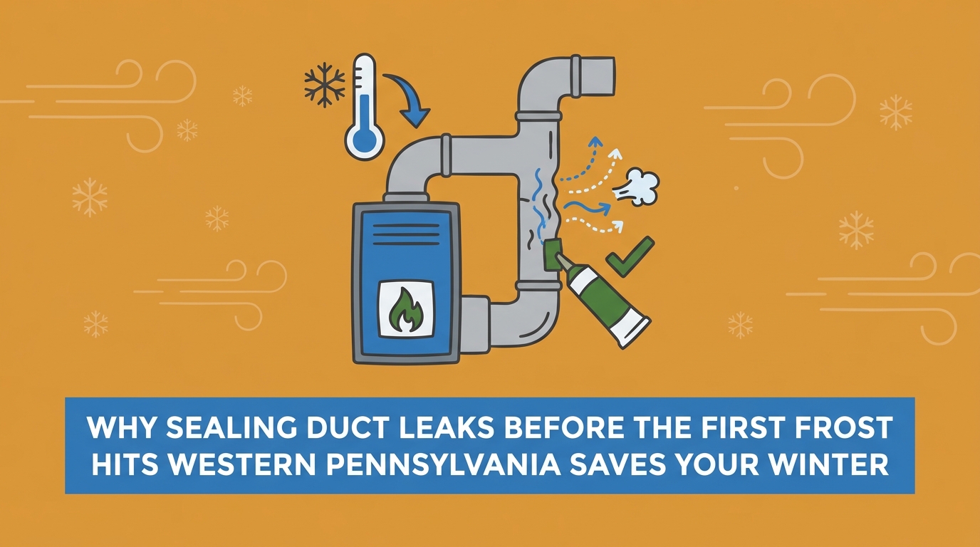 Sealing Duct Leaks Before the First Frost Hits Western Pennsylvania