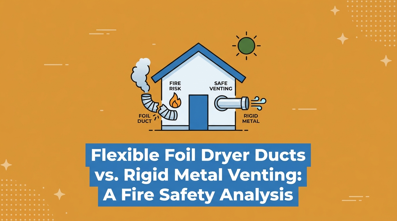 Flexible Foil Dryer Ducts vs. Rigid Metal Venting: A Fire Safety Analysis