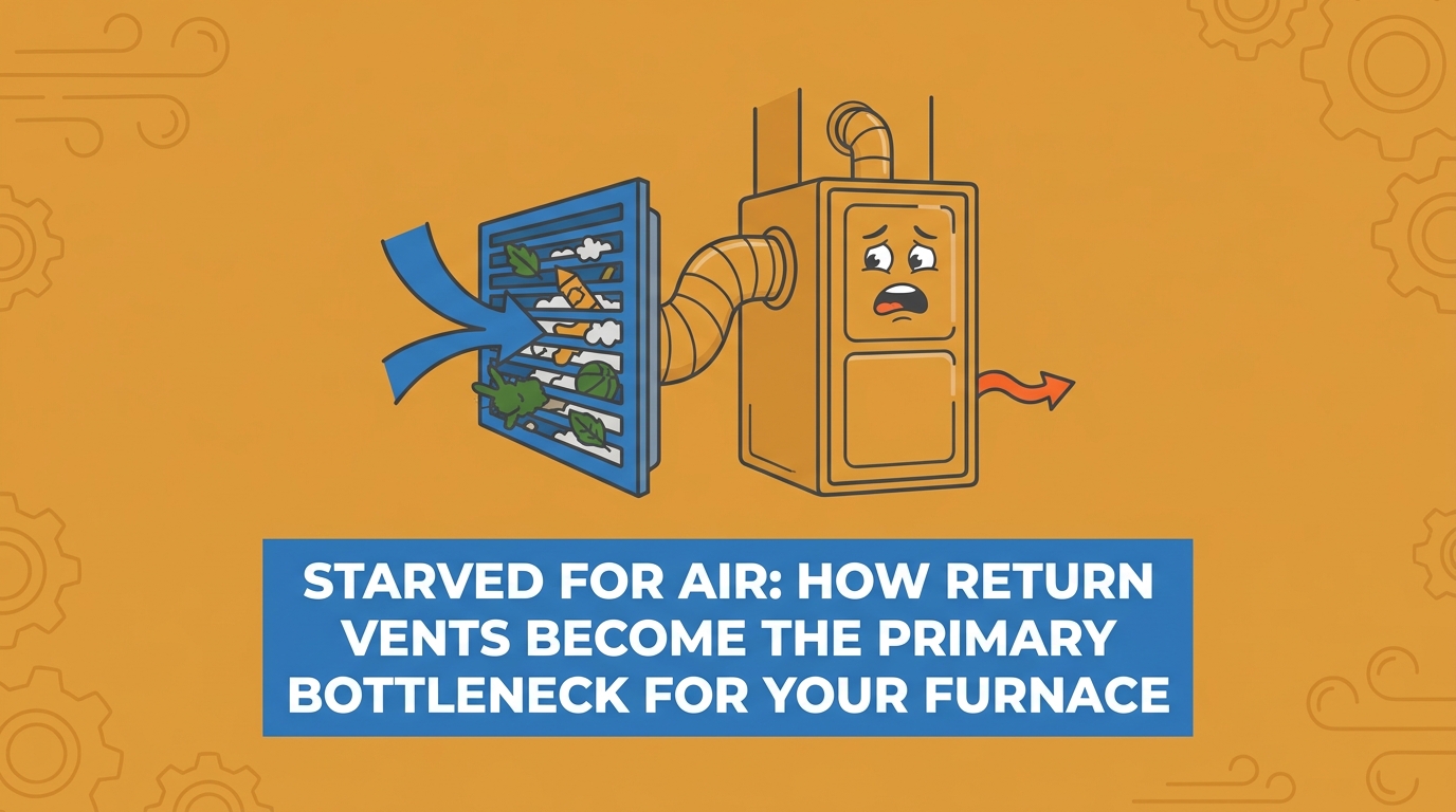 How Return Vents Become the Primary Bottleneck for Your Furnace