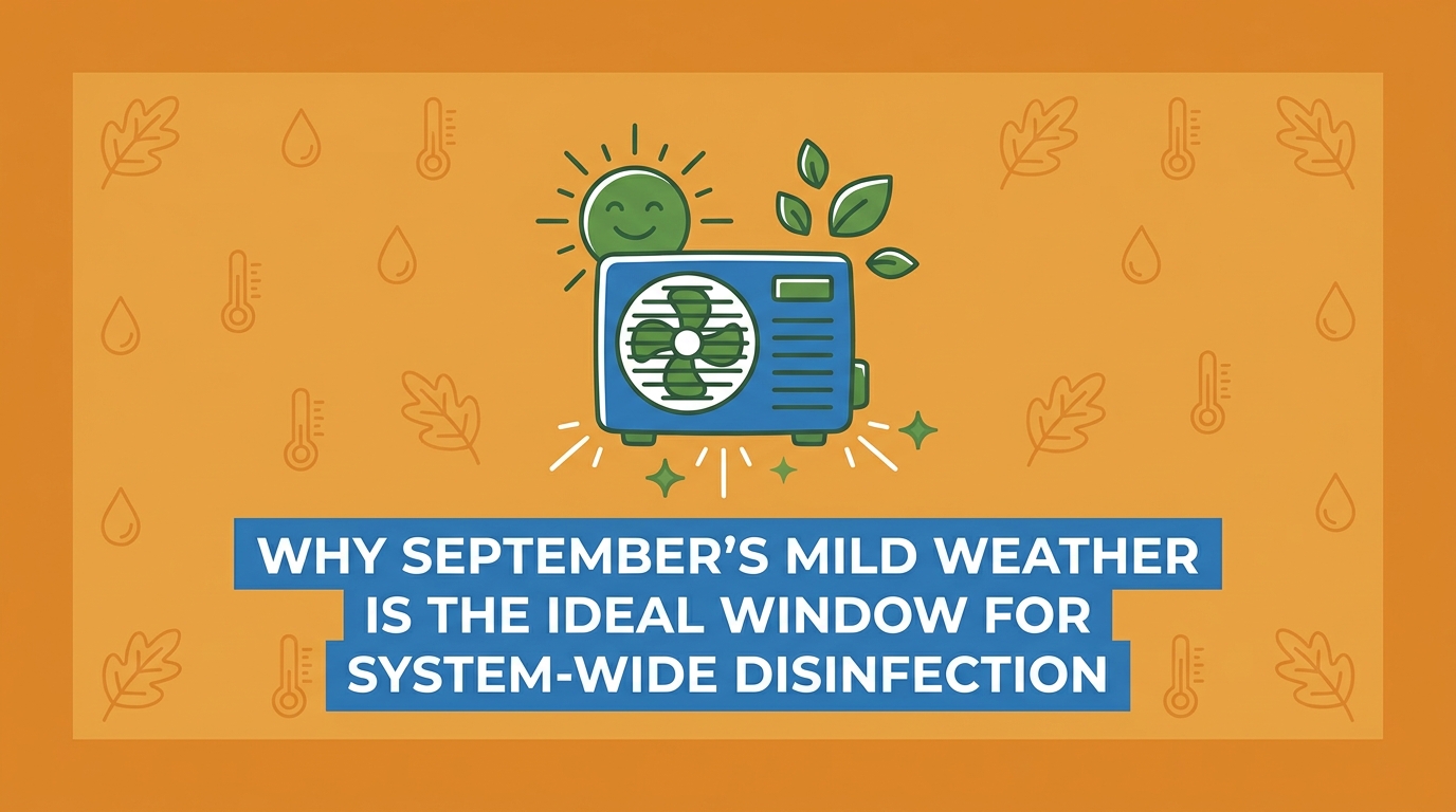 Why September's Mild Weather Is the Ideal Window for System-Wide Disinfection