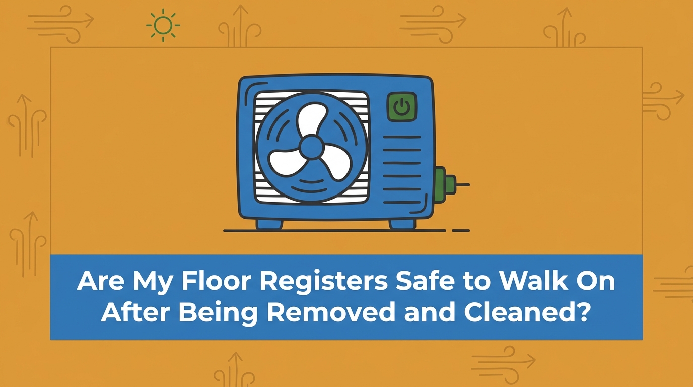 Are My Floor Registers Safe to Walk On After Being Removed and Cleaned?