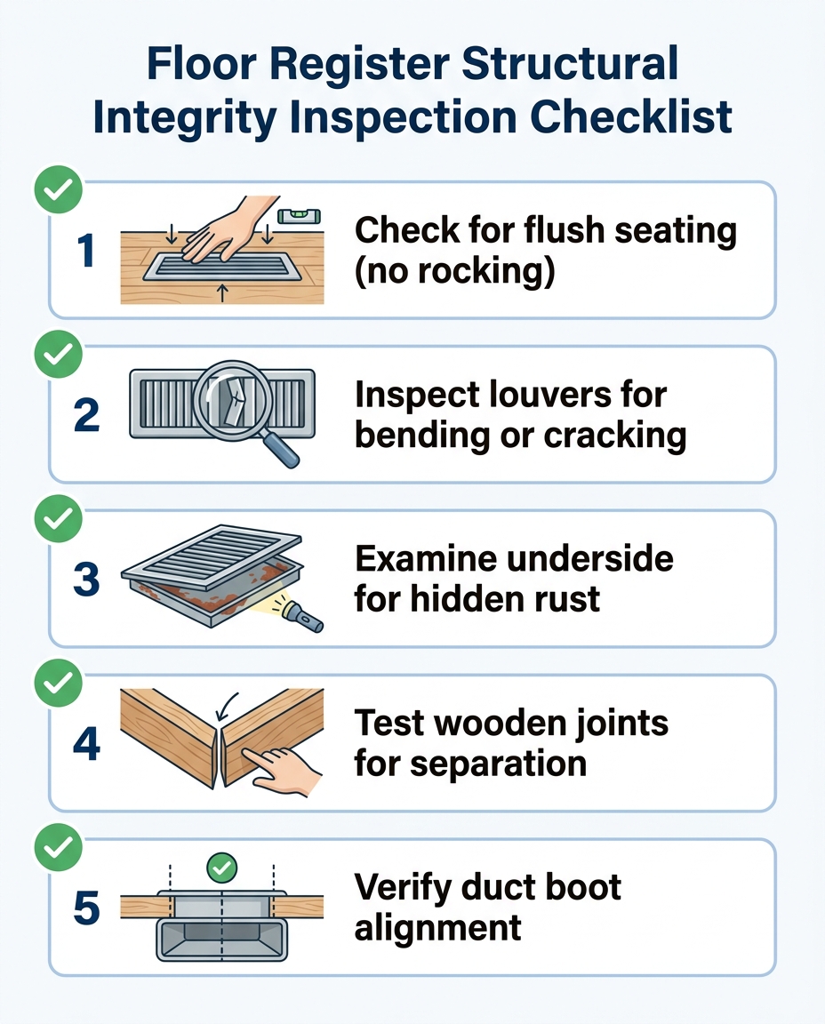 Floor Register Structural Integrity Inspection Checklist