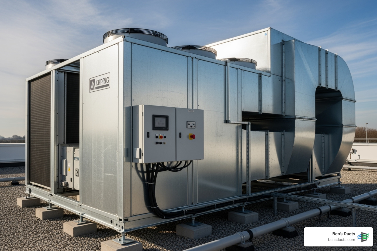 clean, efficient commercial HVAC unit - commercial vent cleaning cleveland