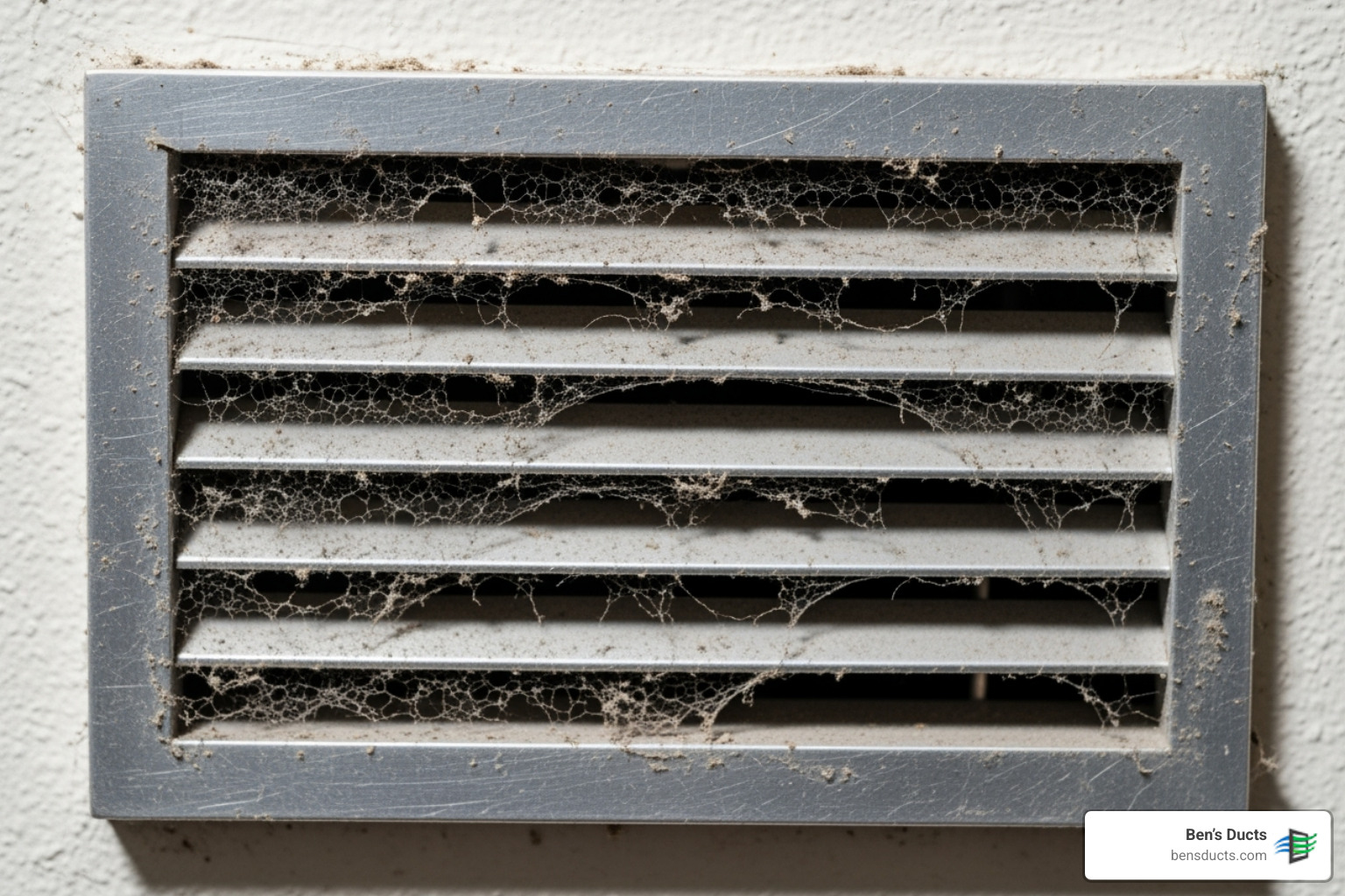 dusty air vent cover - hvac duct cleaning rocky river