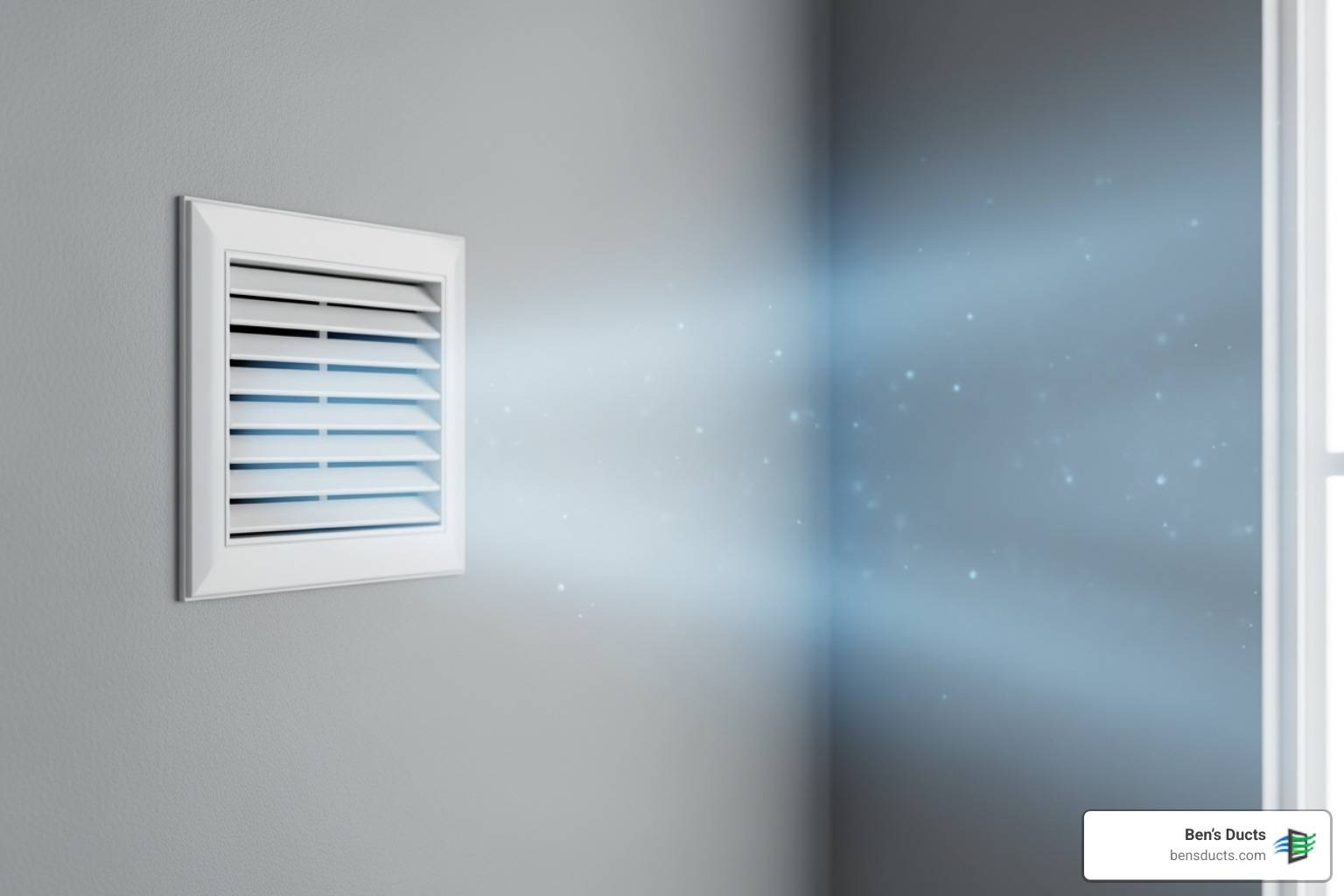 Clean air vent with fresh air flowing out - allergy relief air duct cleaning avon