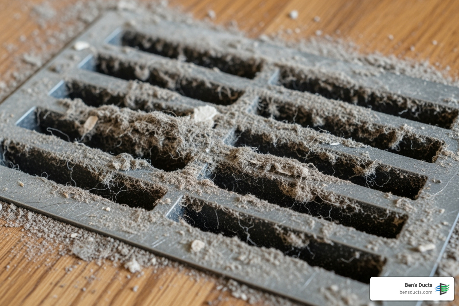 excessive dust buildup on a floor vent cover - suburban duct cleaning brecksville