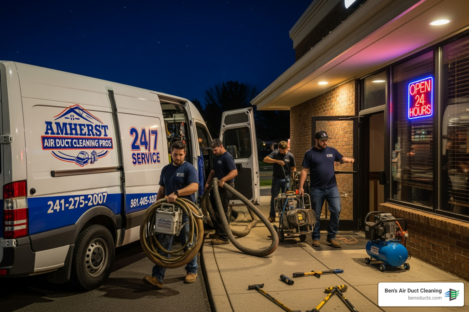 Amherst's Swift Solution: Same-Day Commercial Duct Cleaning Services