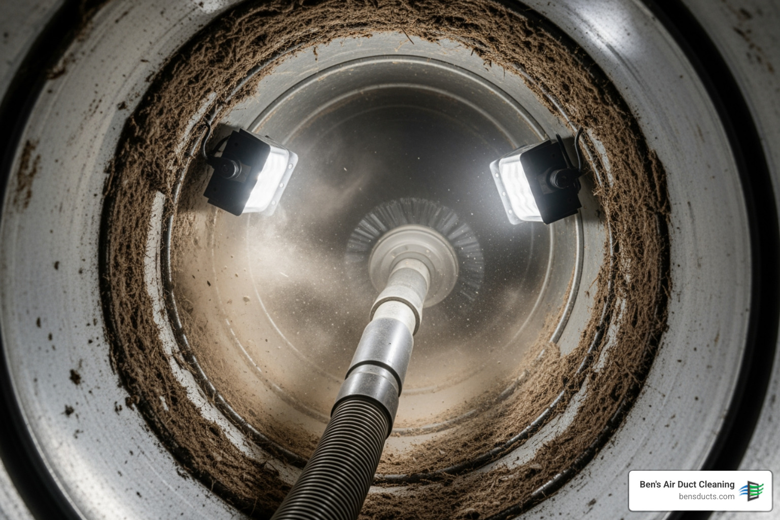 infographic showing benefits of professional air duct cleaning including improved indoor air quality, reduced allergens, better HVAC efficiency, odor elimination, and extended system lifespan - best residential air duct cleaning in amherst, oh