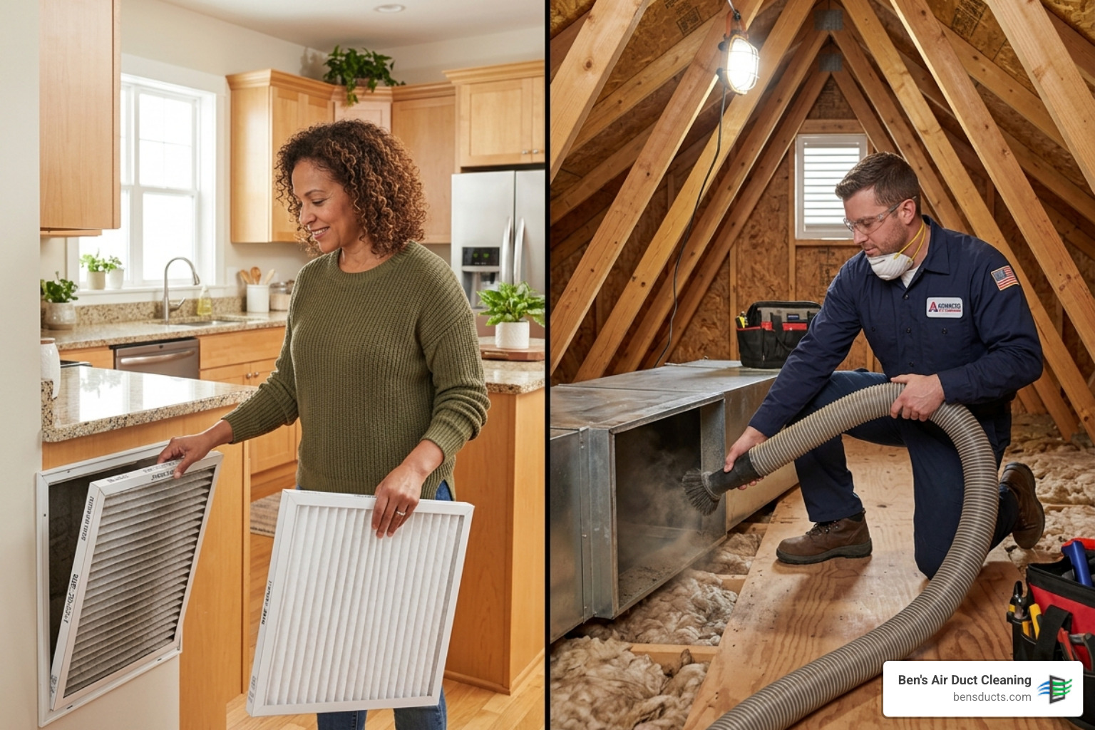 Is changing your air filter enough or do you need a pro duct cleaning