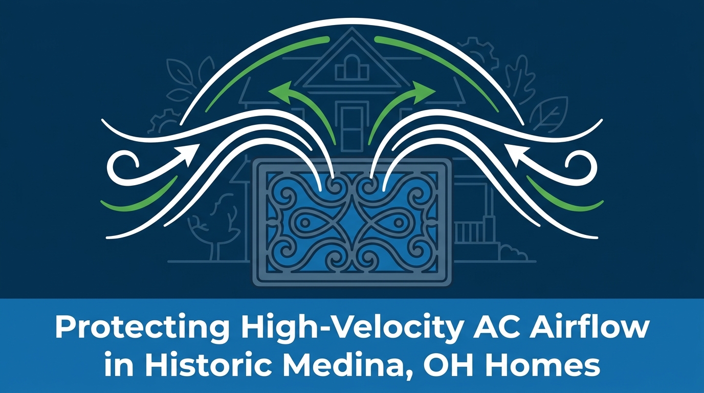 Managing High-Velocity AC Airflow in Historic Medina Homes