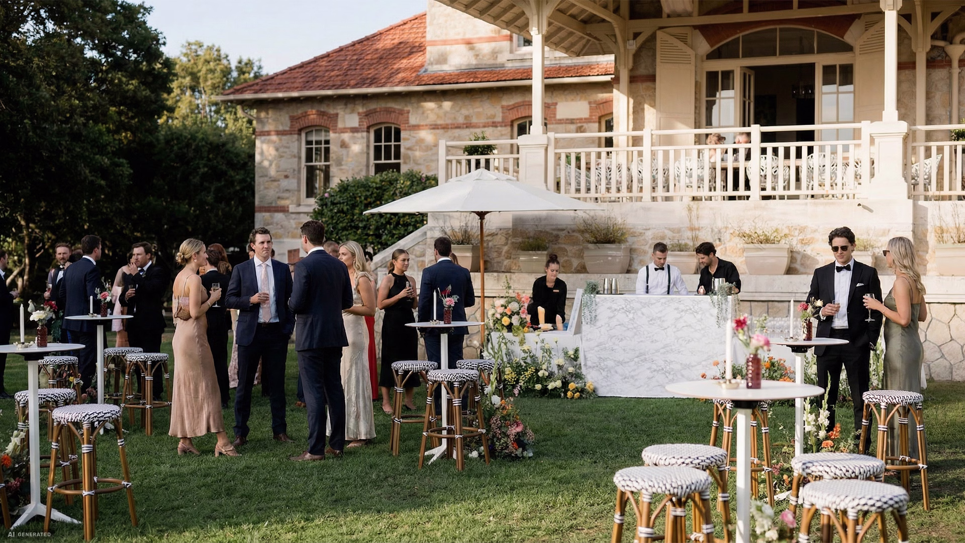 Blanc de Blanc Standing Table