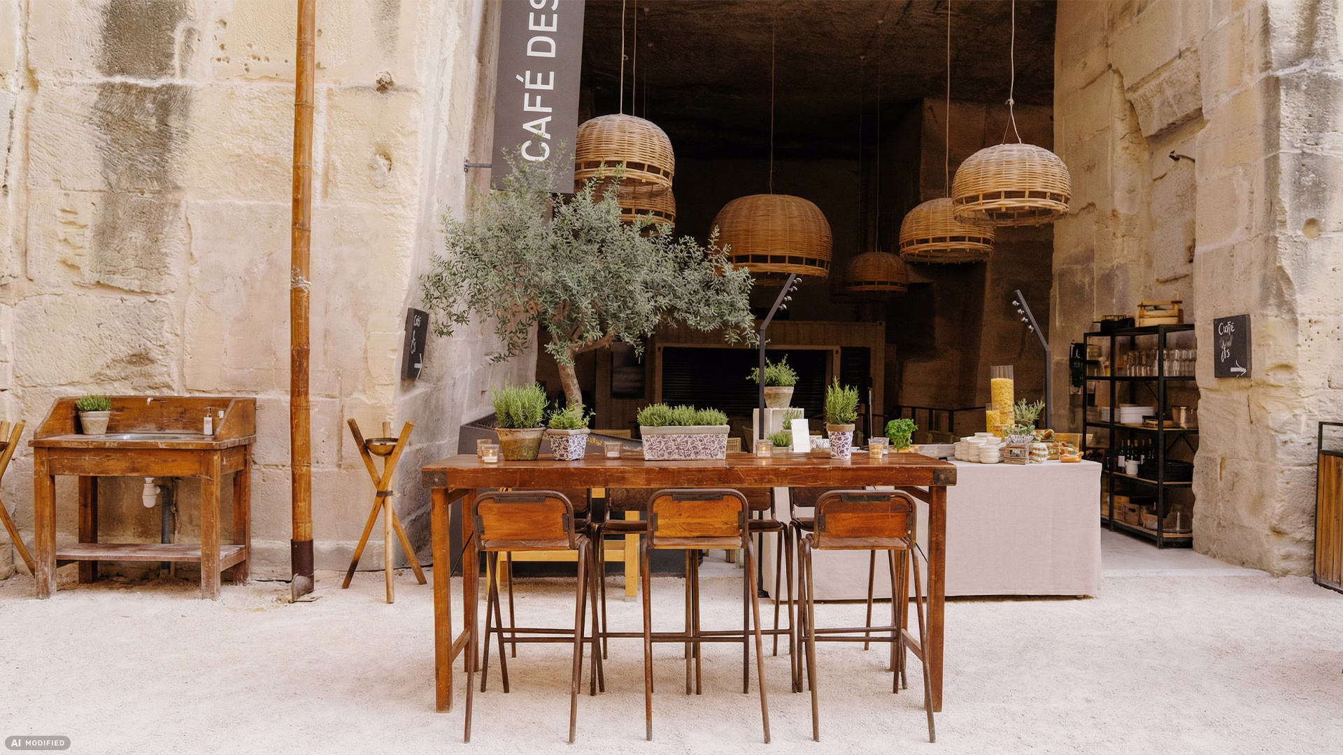 Table haute Léon