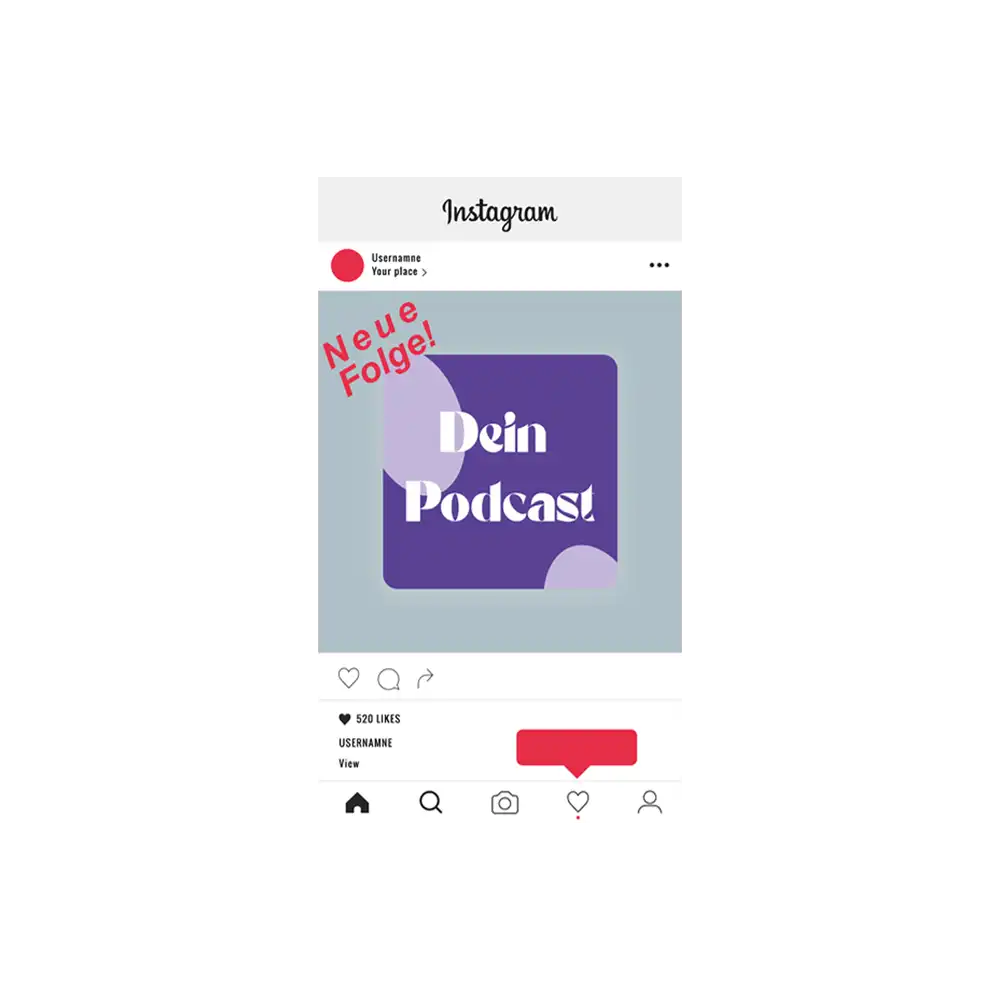 Social Media Snippets und YouTube-Thumbnail für Podcast-Marketing.