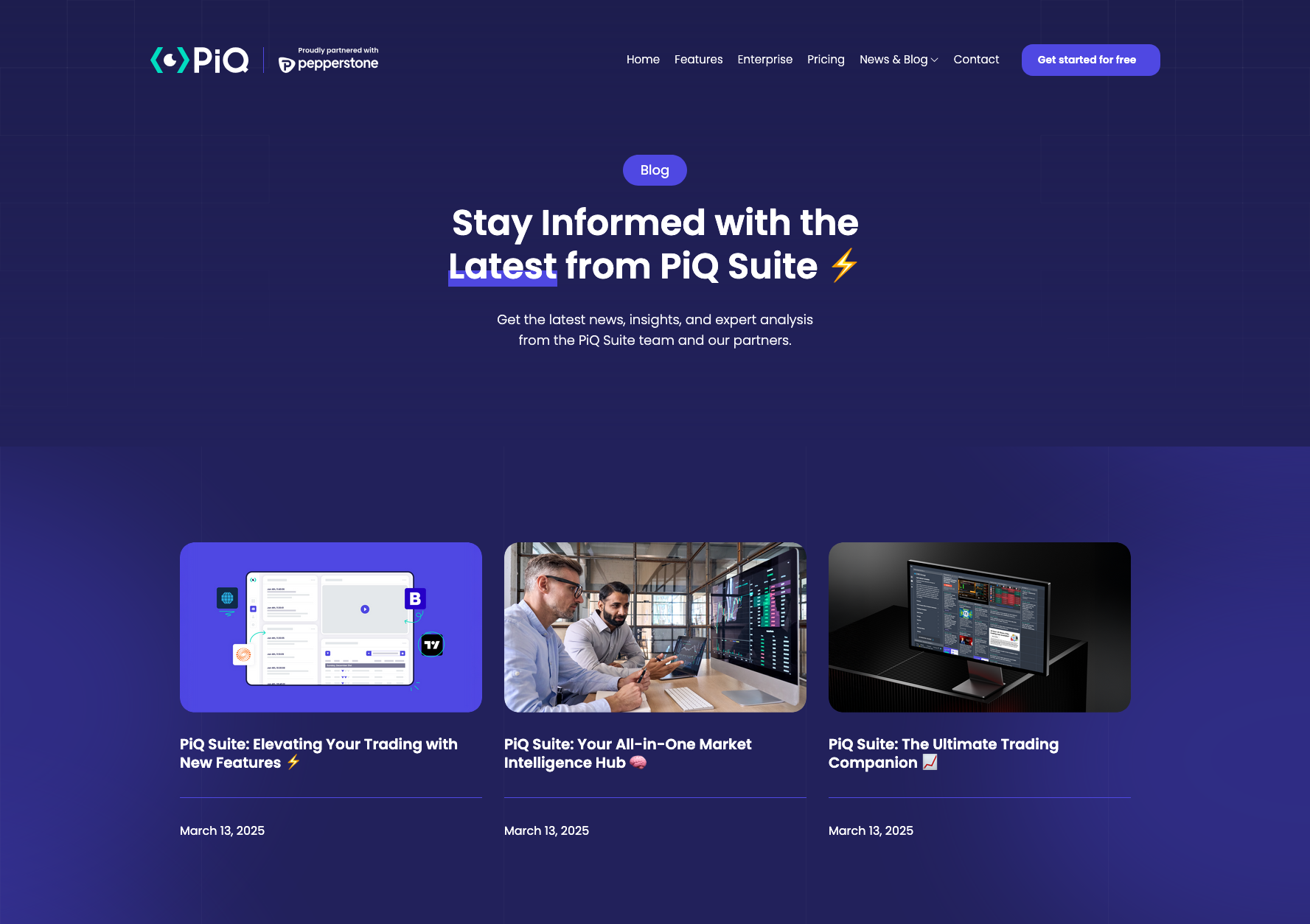 News & Views from PiQ | PiQ Suite - News aggregation for traders