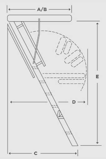 Alumin Concertina Regular Ladders Sketch