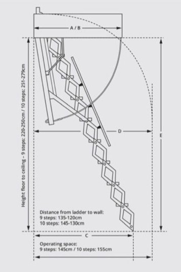 Alumin Concertina Automatic Ladders Sketch