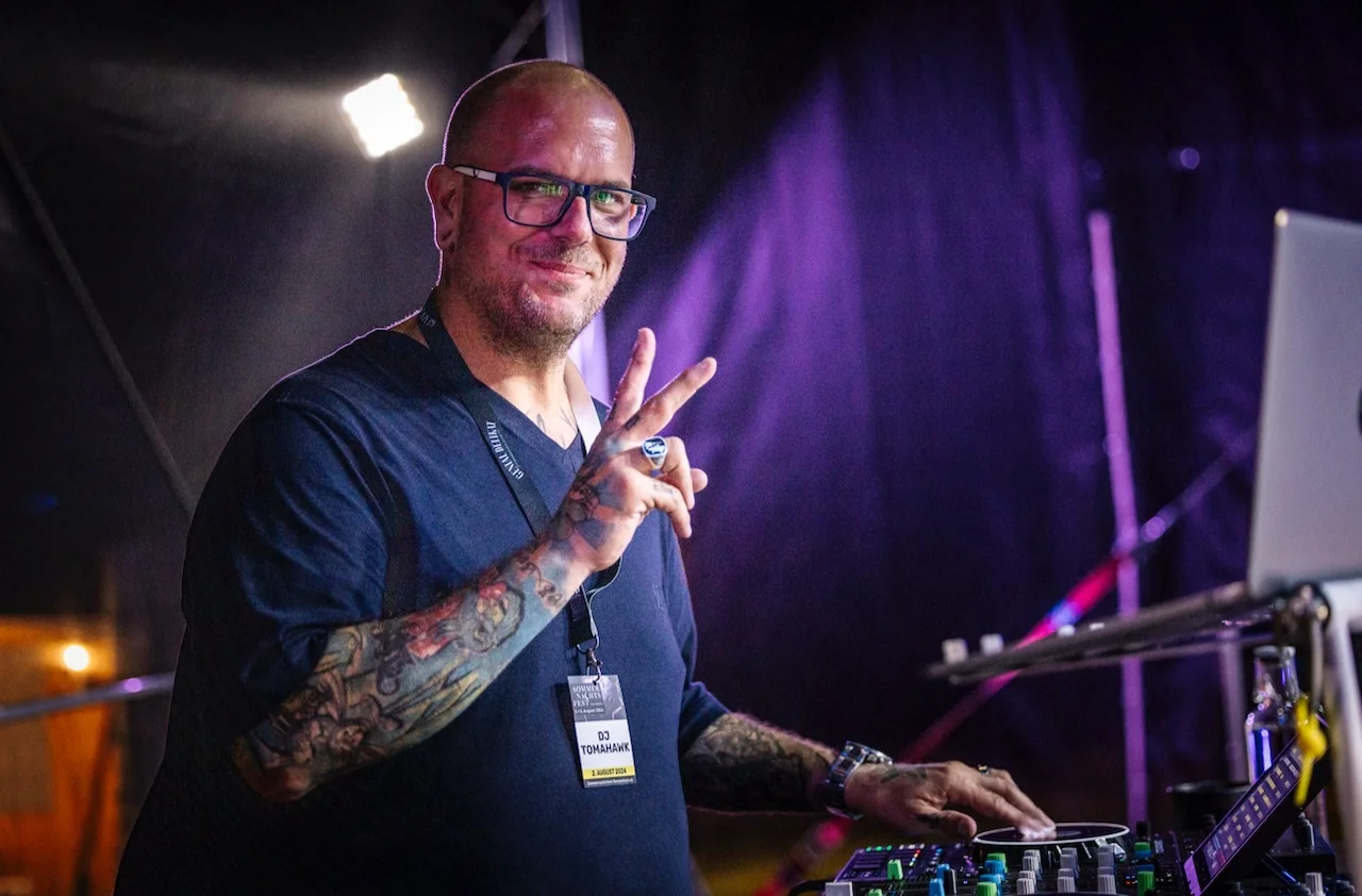 DJ Tomahawk auf der DJ-Party